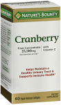 Nature's Bounty Triple Strength Cranberry With Vitamin C - 60 Softgels