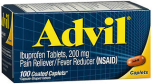 Advil Pain Reliever/Fever Reducer 200mg Caplets - 100 Ct