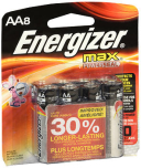 Energizer Max Alkaline AA Batteries - 8 ct