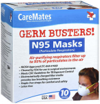 CareMates N-95 Respirator Mask - 10 ct