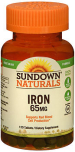 Sundown Naturals Iron 65 mg Tablets - 120 ct