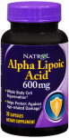 Natrol Alpha Lipoic Acid 600 mg- 30 Capsules