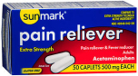 Sunmark Pain Reliever 500 mg Caplets - 50 ct