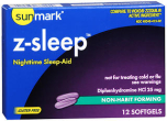 Sunmark Z-Sleep Nighttime Sleep-Aid Softgels