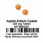 ASPIRIN E C TB 325MG UDSKY750@