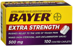 Bayer Extra Strength Aspirin Caplets - 100 Coated Caplets