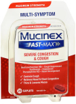 Mucinex Fast Max Severe Congestion Cough Maximum Strength - 20 Caplets