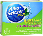 Alka-Seltzer Plus Severe Sinus Congestion Allergy Cough- 20 Liquid Gels