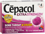 Cepacol Extra Strength Sore Throat & Cough Lozenges Mixed Berry - 16 lozenges