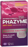 Phazyme Anti-Gas Softgels Maximum Strength - 12 gels