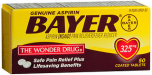 Bayer Safety Coated Aspirin 325 mg Tablets - 50 ct