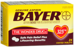 Bayer Aspirin 325 mg - 24 Coated Tablets