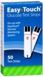 Easy Touch Blood Glucose Test Strips - 50 ct