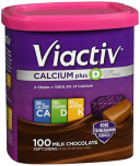 Viactiv, Calcium Plus D, Soft Chews, Milk Chocolate - 100 soft chews