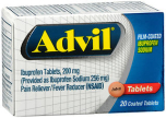 Advil Film-Coated Ibuprofen 200mg- 20 Tablets