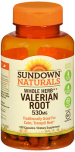 Sundown Naturals Valerian Root 530 mg Capsules - 100 ct