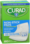 Curad Non-Stick Pads with Adhesive Tabs 2 Inches x 3 Inches