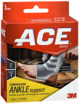 Ace Knitted Ankle Support Large, Mild Support - Each