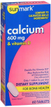 Sunmark Calcium 600 mg & Vitamin D Tablets