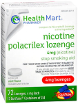 Health Mart Nicotine Polacrilex Lozenge 4 mg Mint