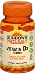 Sundown Naturals Vitamin D3 5000 IU Softgels Maximum Potency - 150 ct