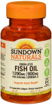 Sundown Naturals Odorless Premium Omega-3 Fish Oil 1290 mg - 72 Softgels