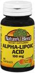 Nature's Blend Alpha Lipoic Acid 100 mg - 60 Capsules