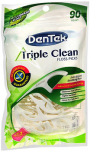 DenTek Triple Clean Floss Picks Fresh Mint - 90 ct