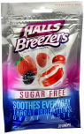 Halls Breezers Drops Sugar Free Cool Berry - 20 ct