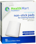 Health Mart Non-Stick Pads 3 Inch x 4 Inch