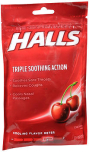 Halls Cough Suppressant/Oral Anesthetic Drops Cherry 30 EA