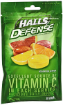 Halls Defense Vitamin C Dietary Supplement Drops Assorted Citrus