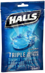 Halls Menthol Cough Suppressant Drops Ice Peppermint