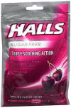 Halls Menthol Cough Suppressant/Oral Anesthetic Drops Sugar Free Black Cherry