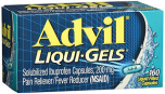 Advil Ibuprofen 200 mg Liqui-Gels 160 CP