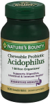 Nature'S Bounty Acidophilus Chewable Wafers Natural Strawberry Flavor