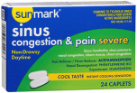 Sunmark Sinus Congestion & Pain Severe Caplets