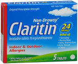 CLARITIN 24 Hour Allergy Tablets 5 TB