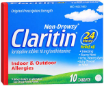 CLARITIN 24 Hour Allergy Tablets 10 TB