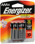 Energizer Max Alkaline Batteries Aaa