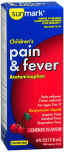 Sunmark Children's Pain & Fever Suspension Liquid Cherry Flavor