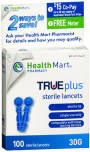 TRUEplus Sterile Lancets 30 G 100 EA