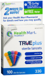 TRUEplus Sterile Lancets 33 G 100 EA