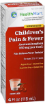 Health Mart Children's Pain & Fever Suspension Liquid Cherry Flavor