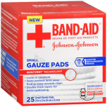 BAND-AID Gauze Pads Small 25 EA