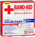 BAND-AID Gauze Pads Large 10 EA