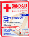 BAND-AID Waterproof Pads Large 2.875 in x 4 in