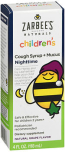 Zarbee's Naturals Children's Cough Syrup + Mucus Nighttime Natural Grape Flavor