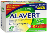 Alavert 24 Hour Allergy Orally Disintegrating Tablets Fresh Mint