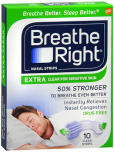 Breathe Right Nasal Strips Extra Clear for Sensitive Skin